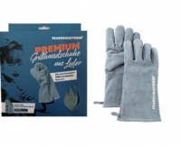 Nahast grillikindad naistele FEUERMEISTER® nr 8, hall